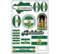 Daged Pegatinas de Andalucía España para mapa - Pegatinas de viaje para coche, moto, motero, bandera decorativa AK