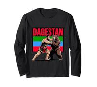 Dagestani Fighter, Fighting a Bear with The Flag of Dagestan Manga Larga