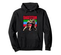 Dagestani Fighter, Fighting a Bear with The Flag of Dagestan Sudadera con Capucha