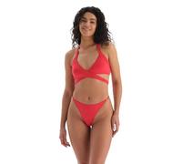 Dagi Fashion, One Shoulder Triangle Bikini Top Parte Superior, Rojo, 38 para Mujer