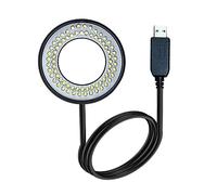DAGIJIRD Anillo de luz LED iluminador, USB 72 LED foco ajustable fuente de lámpara para microscopio visión científica