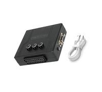DAGIJIRD Consolas de juegos Adaptador de vídeo de conversión rápida RGBS VGA euroconector a YPBPR convertidor de componentes para N64 para PS1 y PS2 Accesorios