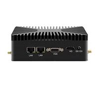 DAGIJIRD DC 12V Mini Gaming PC Kit portátil refrigeración pasiva J1800 2THDD 4G Ram VGA, PC para juegos pequeña HDMI 1.4