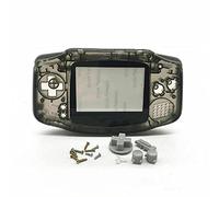 DAGIJIRD Funda de reparación transparente con botón de consola negra transparente para Gameboy Advance