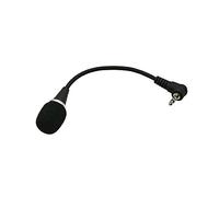 DAGIJIRD Mini micrófono estéreo negro de 3,5 mm para PC, teléfono móvil, portátil