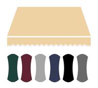 DAGITE Tela de Repuesto para Toldo de 350 X 250, Toldo de Poliéster para Exteriores, Cubierta de Toldos para Patio, Tela de Repuesto Retráctil, Lona de Refugio para Tienda (Size:3x2m,Color:Arena)