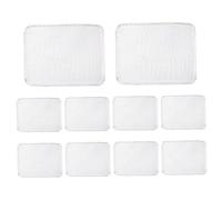 DAGLLGEW 10 Rejillas Desechables para Parrilla, de Aluminio Antiadherente de 15 x 12 Pulgadas, para Exteriores, Camping, barbacoas, picnics, Rejillas Desechables, Cubierta de Malla desechable.