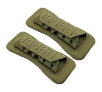 DAGLLGEW Almohadillas para correa de hombro (2 unidades), malla transpirable con cierre de, amortiguadoras para chalecos, mochilas, color verde militar.