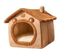 DAGLLGEW Cama para Gatos Cubierta, Suave, cálida y semicerrada, extraíble, Bonita casa de Oso para Interiores, 30 x 40 x 38 cm, Tienda de campaña para Gatos.