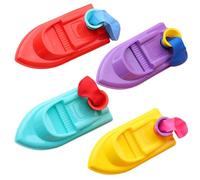 DAGLLGEW Juguete Lanzador de Globos de 4 Uds., Barco propulsado por Globos de plástico de 3, 5x1, 8x1, 2 Pulgadas, Juego de Bomba de Juguete portátil para Juegos para niños pequeños, Coche accionado