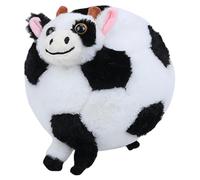 DAGLLGEW Peluche de Vaca de fútbol, 15, 8 Pulgadas, Suave y Acogedor Animal de Peluche de fútbol, Adorable Vaca de para habitación de niños, Pelota de