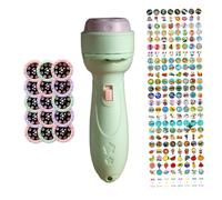 DAGLLGEW Proyector de linternas para niños, 120 Patrones y 15 Temas, proyector de Historias, Divertido Juguete Educativo, Linterna para niñas y niños Mayores de 18 Meses, Color Verde.