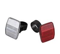 DAGLLGEW Reflectores de Bicicleta Reflector de luz de Ciclismo Trasero Delantero para Manillar Barra de sillín 30, 4 MM 2 uds reflectores de Ciclismo Bicicleta Reflector Trasero luz Delantera