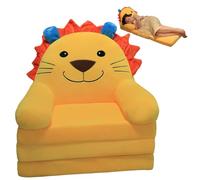 DAGLLGEW Sofá Cama Infantil de 3 Capas con adorables Animales, Silla Plegable extraíble y Lavable para Interior y Exterior.