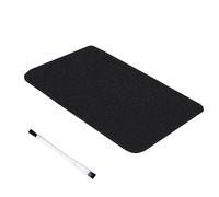 DAGORD Alfombra antideslizante para cafetera, bandeja deslizante para robot de cocina y mezclador, color negro