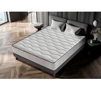 DAGOSTINO HOME BOUTIQUE COLLECTION Firenza - Colchón Visco Foam, Altura 25cm, Reversible (Cara Invierno-Verano), Firmeza/Dureza Alta, Blanco, 80x200