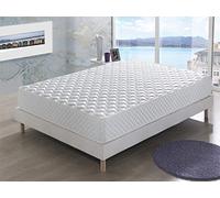 DAGOSTINO Home - Colchón Viscoelástico Los Angeles 160x200 cm | Altura 20 cm | Firmeza Alta y Soporte Ergonómico | Reversible Invierno/Verano | Núcleo de Alta Densidad | Certificado Oeko-Tex | Blanco