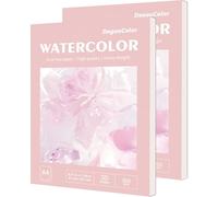 Dagoucolor A4 30hojas Papel Acuarela Cuaderno, Pintura Profesional Para Niños y Adultos, Papel sin ácido 300gsm, 21cm X 29.7cm（Pack of 2）