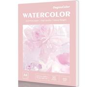 Dagoucolor A4 30hojas Papel Acuarela Cuaderno, Pintura Profesional Para Niños y Adultos, Papel sin ácido 300gsm, 21cm X 29.7cm