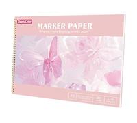 DagouColor Papel Marcadores de Alcohol, A3, 1 Pack, 30 Hojas (60 Páginas) Papel de Dibujo, Prevención de Fugas Papel Marcado Alcohol, Almohadilla de Dibujo Sin Acido para Artistas Adulto