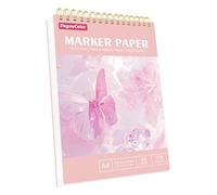 DagouColor Papel Marcadores de Alcohol, A4, 1 Pack, 60 Hojas (120 Páginas) Papel de Dibujo, Prevención de Fugas Papel Marcado Alcohol, Almohadilla de Dibujo Sin Acido para Artistas Niños Adulto