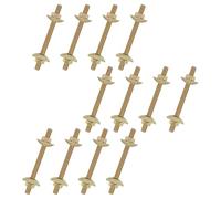 Dagran 12 Piezas Conector de Encimera, M8 x 100 mm Latón Conector de Muebles Tornillos Montaje Conectors de Mariposa, Perno de Conexión, Sujetadores de Mesa para Conectar Mesa Superior Cama Carnicero