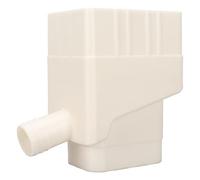 DAGT Sistema de Desviación de Agua, Sistema de Recolección de Agua de Lluvia Rectangular Reutilizable de 40 Pulgadas para Riego de Césped (Blanco)