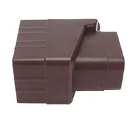 DAGT Sistema de Desviación de Agua, Sistema de Recolección de Agua de Lluvia Rectangular Reutilizable de 40 Pulgadas para Riego de Césped (Marron Oscuro)