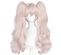 Dagua Peluca Cosplay Anime，Peluca Fate Grand Order Tamamo no Mae，Double Ponytail Pink Peluca Cosplay,con Red de Peluca Gratis,Halloween Hair,para Cosplay De Fiesta Diari(Size:Style 4)