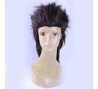 Dagua Peluca Cosplay Anime,Peluca Final Fantasy XV Gladiolus Amicitia,Brown Long Wavy Peluca Cosplay,con Red de Peluca Gratis,Halloween Hair,para Cosplay De Fiesta Diari