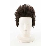 Dagua Peluca Cosplay Anime，Peluca Gintama ISAO Kondo，Dark Brown Short Peluca Cosplay,con Red de Peluca Gratis,Halloween Hair,para Cosplay De Fiesta Diari