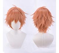 Dagua Peluca Cosplay Anime,Peluca Given Sato Mafuyu,Orange Short Peluca Cosplay,con Red de Peluca Gratis,Halloween Hair,para Cosplay de Fiesta diari Cosplay Costume