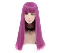 Dagua Peluca Cosplay Anime,Peluca Mal,Purple Long Peluca Cosplay,con Red de Peluca Gratis,Halloween Hair,para Cosplay De Fiesta Diari(Color:Style 1)