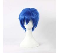 Dagua Peluca Cosplay,Peluca de Cosplay Fairy Tail Jellal Fernandes,Short Blue Peluca,con Red de Peluca Gratis,Halloween Costume Cosplay,para Carnaval Navidad Fiesta