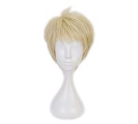 Dagua Peluca Cosplay，Peluca de Cosplay Haikyuu!! Tsukishima Kei，Short Light Blonde Peluca,con Red de Peluca Gratis,Halloween Costume Cosplay,para Carnaval Navidad Fiesta