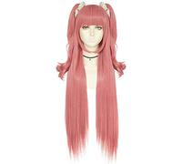 Dagua Peluca Cosplay,Peluca de Cosplay Kakegurui Yumemite Yumemi,Long Straight Pink Peluca,con Red de Peluca Gratis,Halloween Costume Cosplay,para Carnaval Navidad Fiesta