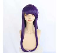 Dagua Peluca Cosplay,Peluca de Cosplay Komi Can't Communicate Komi Shoko,Long Purple Peluca,con Red de Peluca Gratis,Halloween Costume Cosplay,para Carnaval Navidad Fiesta