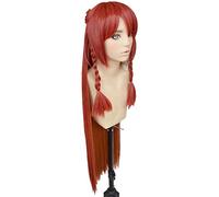 Dagua Peluca Cosplay,Peluca de Cosplay Re:Creators Selesia Upitiria,Long Red Peluca,con Red de Peluca Gratis,Halloween Costume Cosplay,para Carnaval Navidad Fiesta