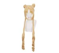 Dagua Peluca Cosplay,Peluca de Cosplay Sailor Moon Tsukino Usagi,Long Braids Peluca,con Red de Peluca Gratis,Halloween Costume Cosplay,para Carnaval Navidad Fiesta(Color:Style 2)
