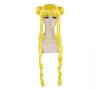 Dagua Peluca Cosplay,Peluca de Cosplay Sailor Moon Tsukino Usagi,Long Braids Peluca,con Red de Peluca Gratis,Halloween Costume Cosplay,para Carnaval Navidad Fiesta(Color:Style 1)