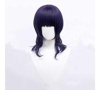 Dagua Peluca Cosplay，Peluca Love Live! Karin Asaka，Dark Blue Purple Mixed Long Peluca,con Red de Peluca Gratis,Halloween Costume Cosplay,para Carnaval Navidad Fiesta