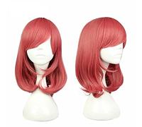Dagua Peluca Cosplay，Peluca Love Live! Maki Nishikino，Red Short Curly Peluca,con Red de Peluca Gratis,Halloween Costume Cosplay,para Carnaval Navidad Fiesta