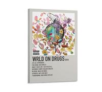 DAGUYS Póster musical del rapero Juice Wrld Future & Juice WRLD 2 álbumes de presentación, póster de arte de pared, impresiones artísticas para decoración del hogar, lienzo de pintura, pósteres de 12