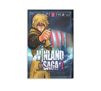 DAGUYS Vinland Saga - Póster de película de manga japonesa, 4 pósteres artísticos para pared, lienzo de pergamino, cuadro de pintura para sala de estar, decoración del hogar, 30 x 45 cm