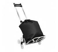 DAHAD Carretilla plegable de aluminio, profesional, capacidad de carga 75 kg, carretilla de transporte para el transporte de mercancías en almacenes, aeropuertos y centros comerciales