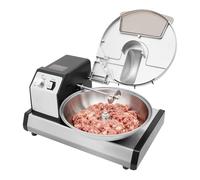 DAHAD Picadora eléctrica de 5 litros, picadora multifunción con cuenta regresiva de 15 minutos, cortadora de verduras con tapa, cocina batidora, acero inoxidable de alta calidad, utensilios de cocina