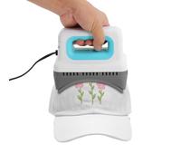 DAHAD Sombreros Heat Press Mini, placa calefactora curvada que calienta hasta 190 °C, dispositivo de mano para decorar y manualidades, prensa de sombreros para gorras, baberos, gorros, gorros de