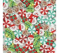 DAHI 300 perlas de Navidad de polímero de arcilla suave de cerámica perlas de arcilla de Navidad para pulseras DIY collar pendientes (B)