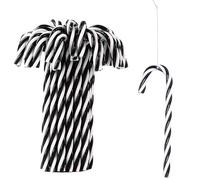 DAHI 32pcs bastones de caramelo para el árbol de Navidad bastones de caramelo para colgar colgantes de Navidad