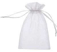 DAHI 60 Piezas Bolsas de Organza 13x18cm Blanco Transparente Bolsa de Regalo de organza, Bolsa para Joyas, Bolsa de Boda, Bolsa de Lavanda, Bolsitas para Regalos, Preferencias de Boda